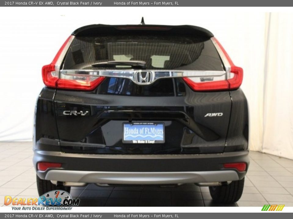 2017 Honda CR-V EX AWD Crystal Black Pearl / Ivory Photo #5