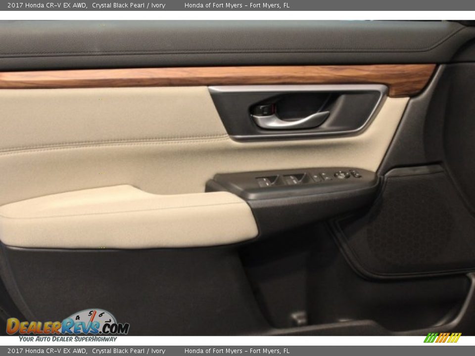 2017 Honda CR-V EX AWD Crystal Black Pearl / Ivory Photo #6