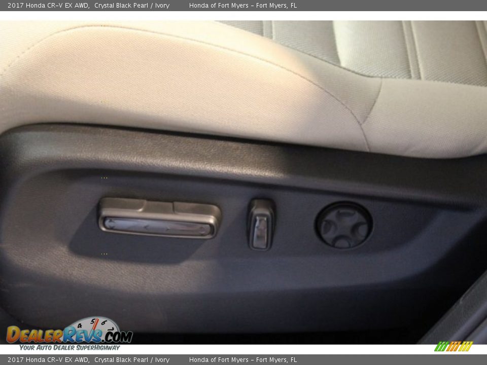 2017 Honda CR-V EX AWD Crystal Black Pearl / Ivory Photo #9
