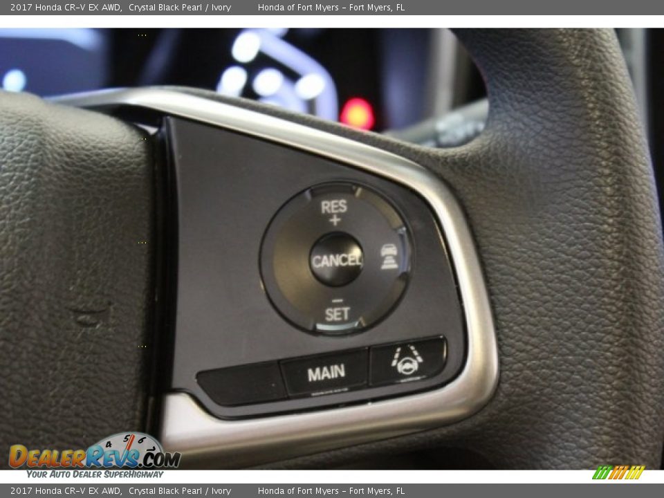 2017 Honda CR-V EX AWD Crystal Black Pearl / Ivory Photo #13