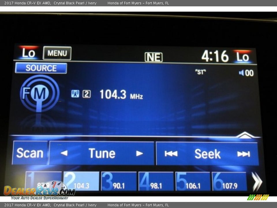2017 Honda CR-V EX AWD Crystal Black Pearl / Ivory Photo #15