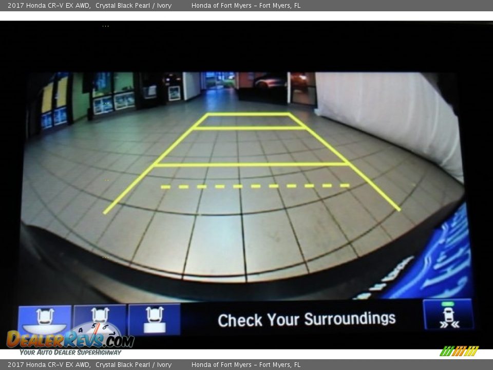 2017 Honda CR-V EX AWD Crystal Black Pearl / Ivory Photo #16