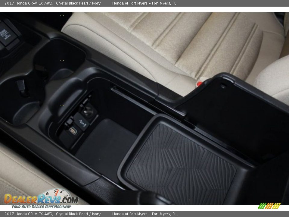 2017 Honda CR-V EX AWD Crystal Black Pearl / Ivory Photo #21