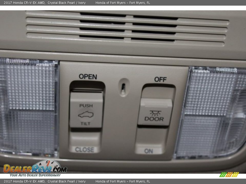 2017 Honda CR-V EX AWD Crystal Black Pearl / Ivory Photo #22