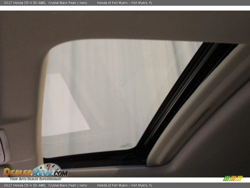 2017 Honda CR-V EX AWD Crystal Black Pearl / Ivory Photo #23