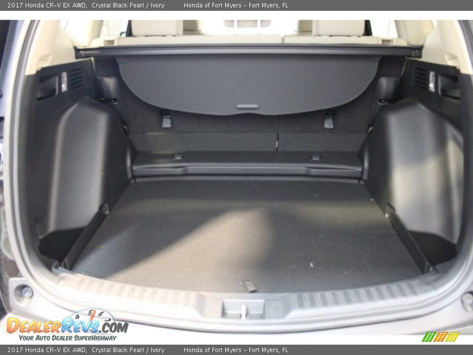 2017 Honda CR-V EX AWD Crystal Black Pearl / Ivory Photo #27