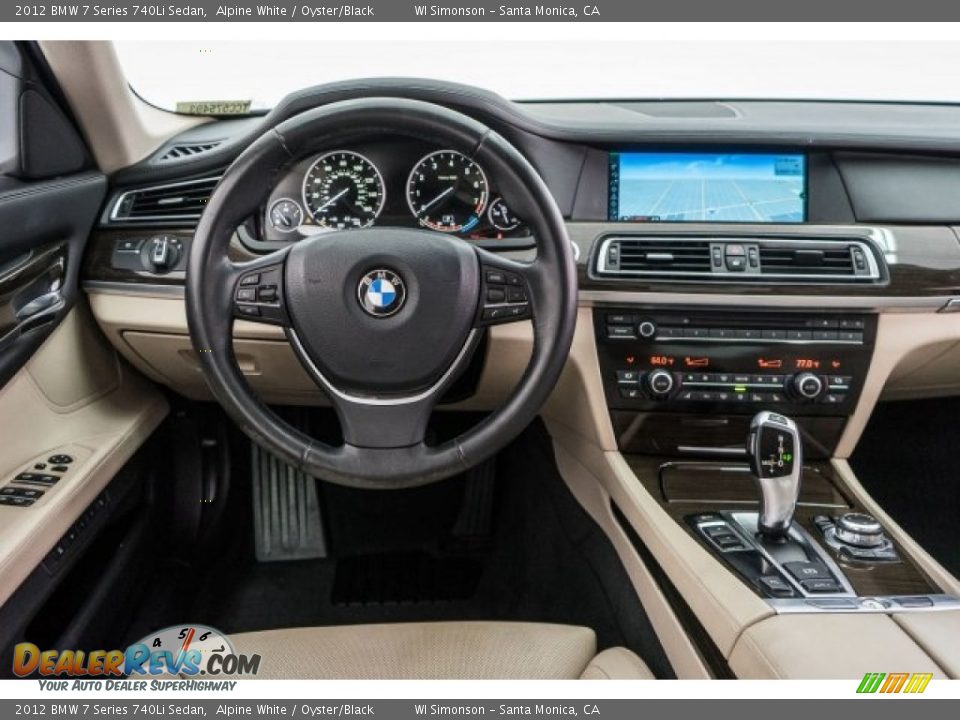 2012 BMW 7 Series 740Li Sedan Alpine White / Oyster/Black Photo #4