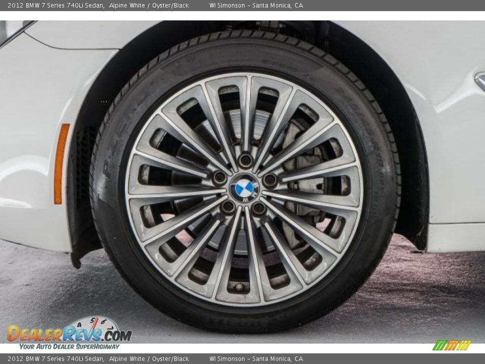 2012 BMW 7 Series 740Li Sedan Alpine White / Oyster/Black Photo #8