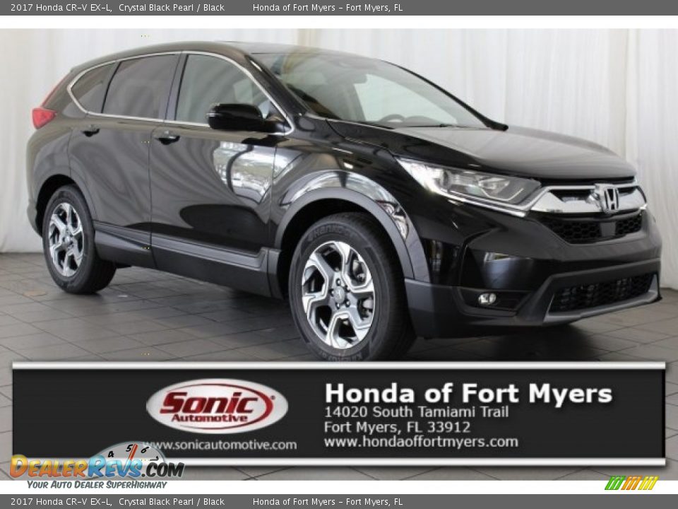 2017 Honda CR-V EX-L Crystal Black Pearl / Black Photo #1