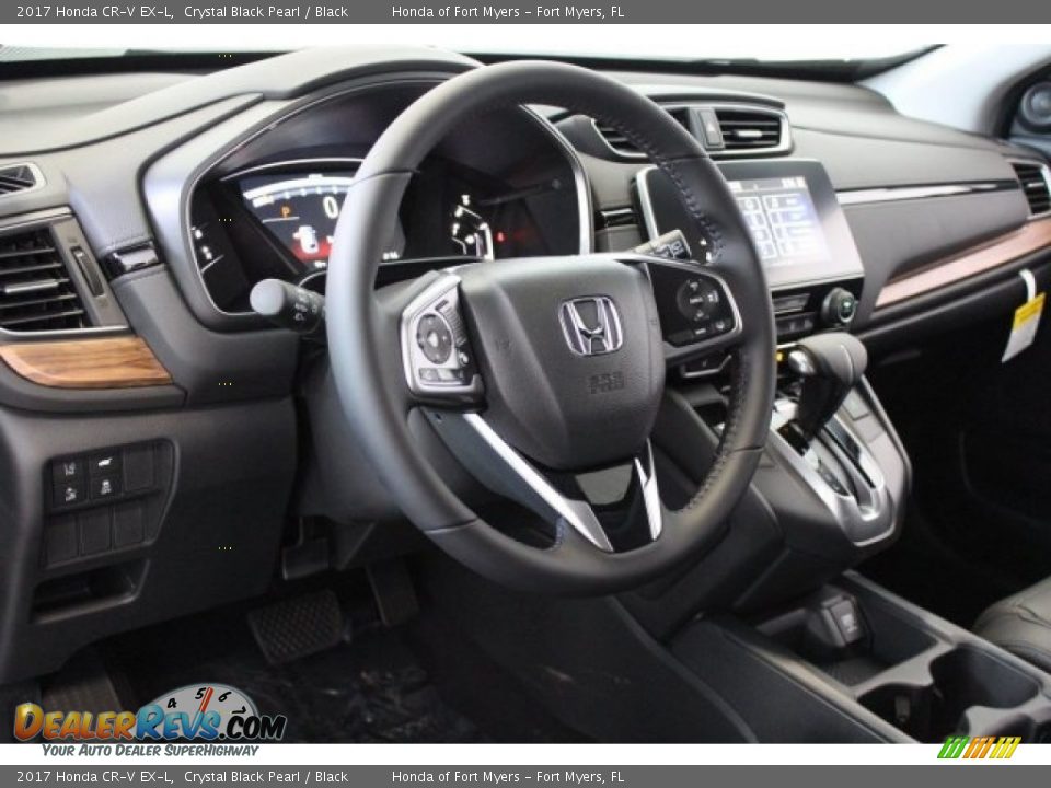 2017 Honda CR-V EX-L Crystal Black Pearl / Black Photo #12