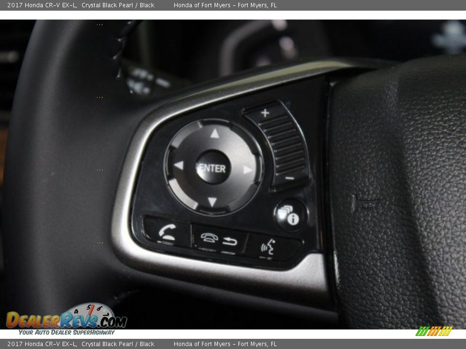 2017 Honda CR-V EX-L Crystal Black Pearl / Black Photo #14