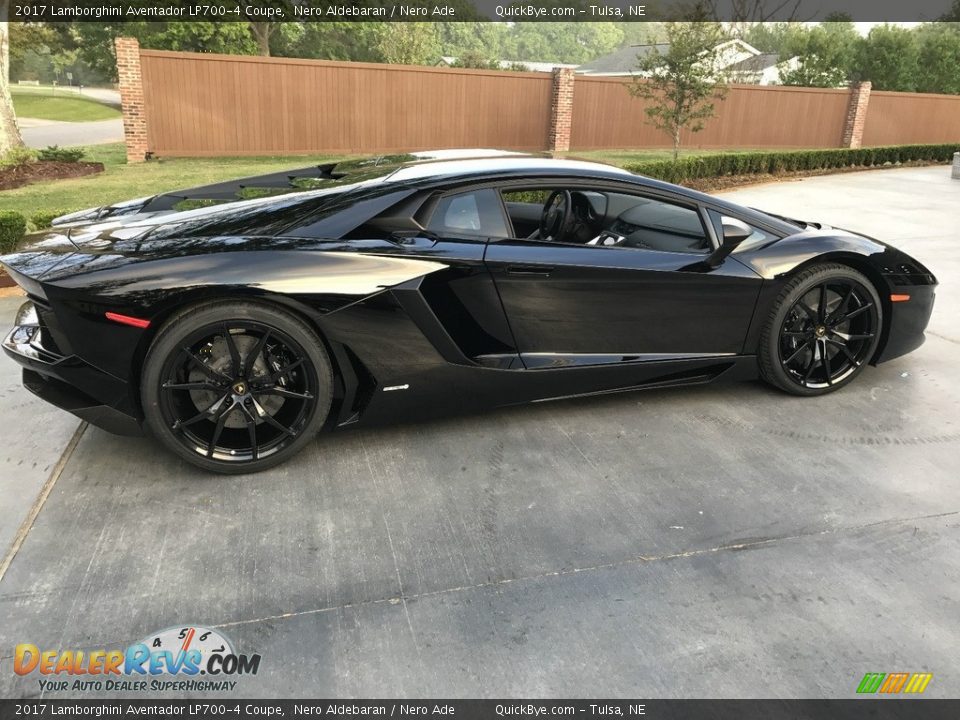 2017 Lamborghini Aventador LP700-4 Coupe Nero Aldebaran / Nero Ade Photo #3