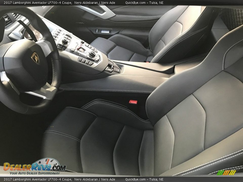 Nero Ade Interior - 2017 Lamborghini Aventador LP700-4 Coupe Photo #6