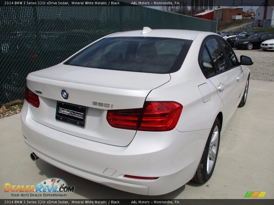 2014 BMW 3 Series 320i xDrive Sedan Mineral White Metallic / Black Photo #4