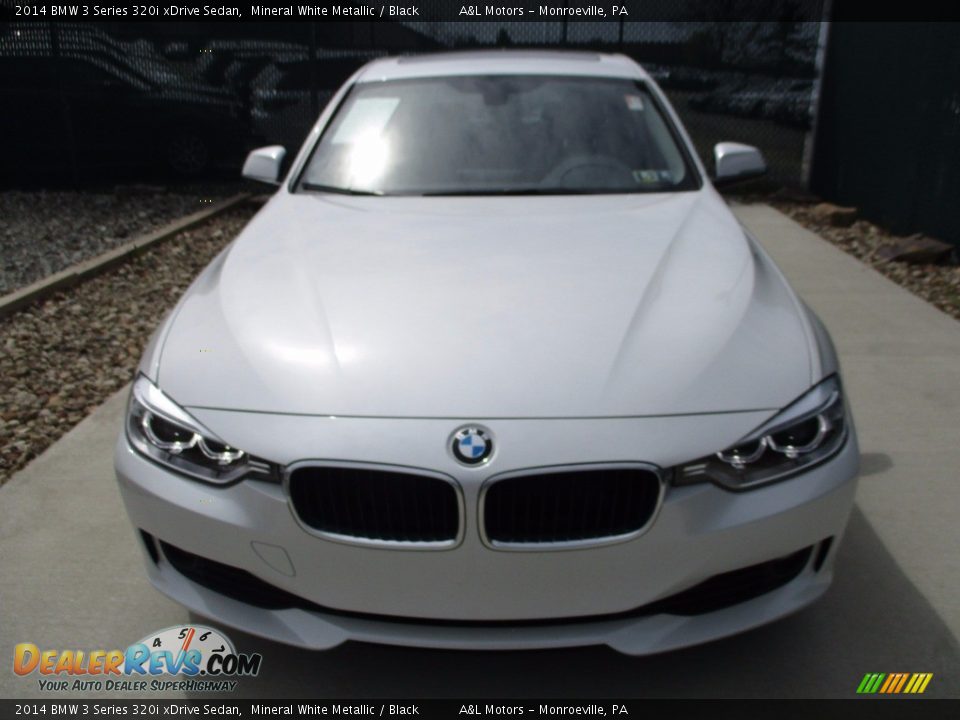 2014 BMW 3 Series 320i xDrive Sedan Mineral White Metallic / Black Photo #6