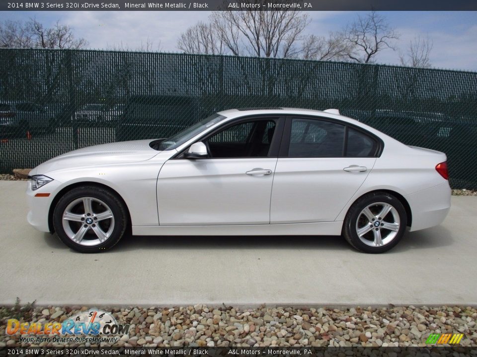 2014 BMW 3 Series 320i xDrive Sedan Mineral White Metallic / Black Photo #8