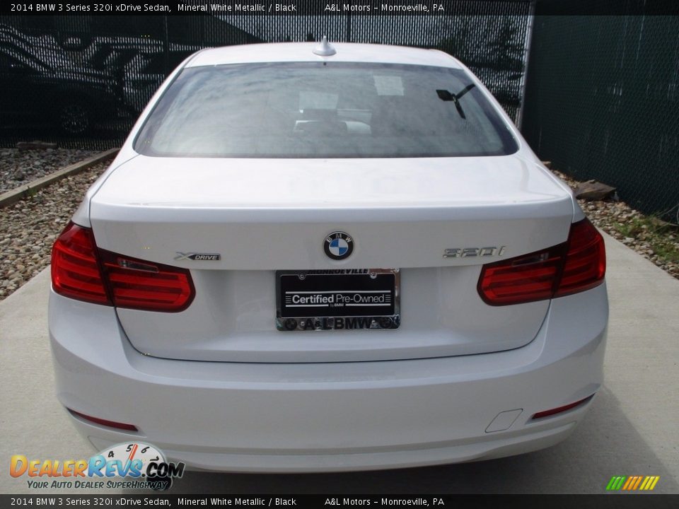 2014 BMW 3 Series 320i xDrive Sedan Mineral White Metallic / Black Photo #9