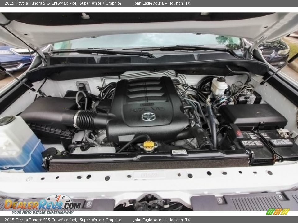2015 Toyota Tundra SR5 CrewMax 4x4 Super White / Graphite Photo #25