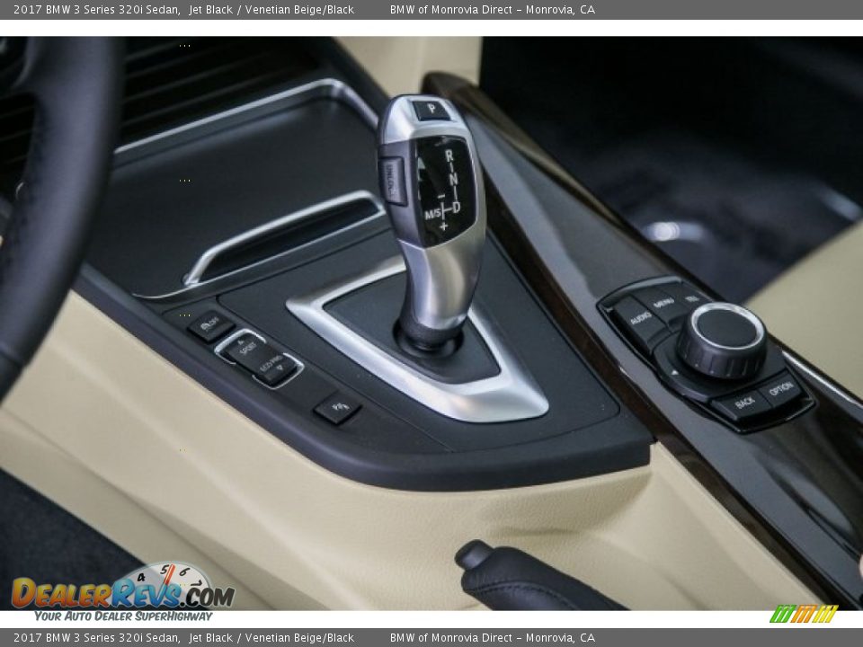 2017 BMW 3 Series 320i Sedan Jet Black / Venetian Beige/Black Photo #7