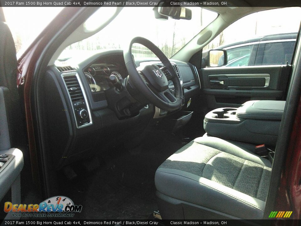2017 Ram 1500 Big Horn Quad Cab 4x4 Delmonico Red Pearl / Black/Diesel Gray Photo #2
