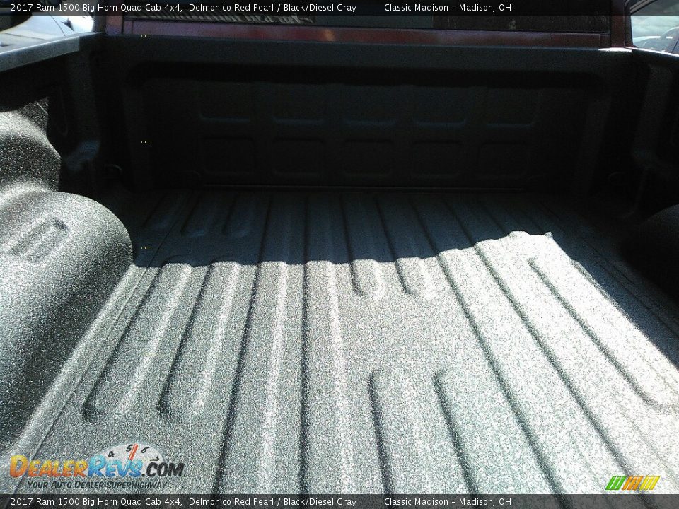 2017 Ram 1500 Big Horn Quad Cab 4x4 Delmonico Red Pearl / Black/Diesel Gray Photo #10