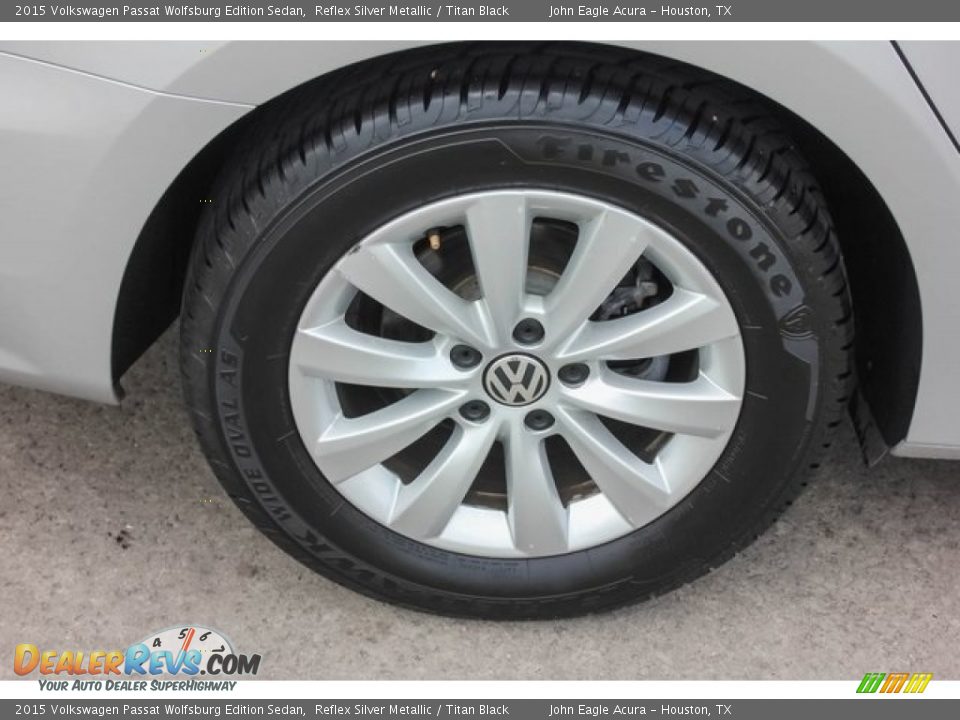 2015 Volkswagen Passat Wolfsburg Edition Sedan Reflex Silver Metallic / Titan Black Photo #12