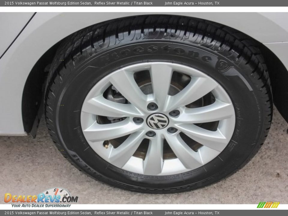 2015 Volkswagen Passat Wolfsburg Edition Sedan Reflex Silver Metallic / Titan Black Photo #13