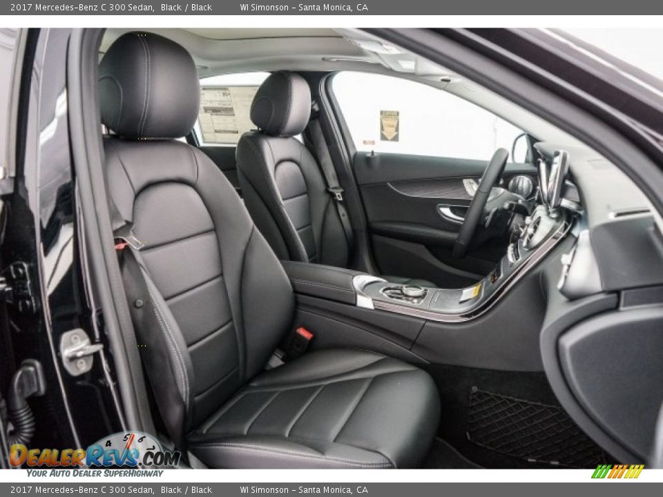 2017 Mercedes-Benz C 300 Sedan Black / Black Photo #2
