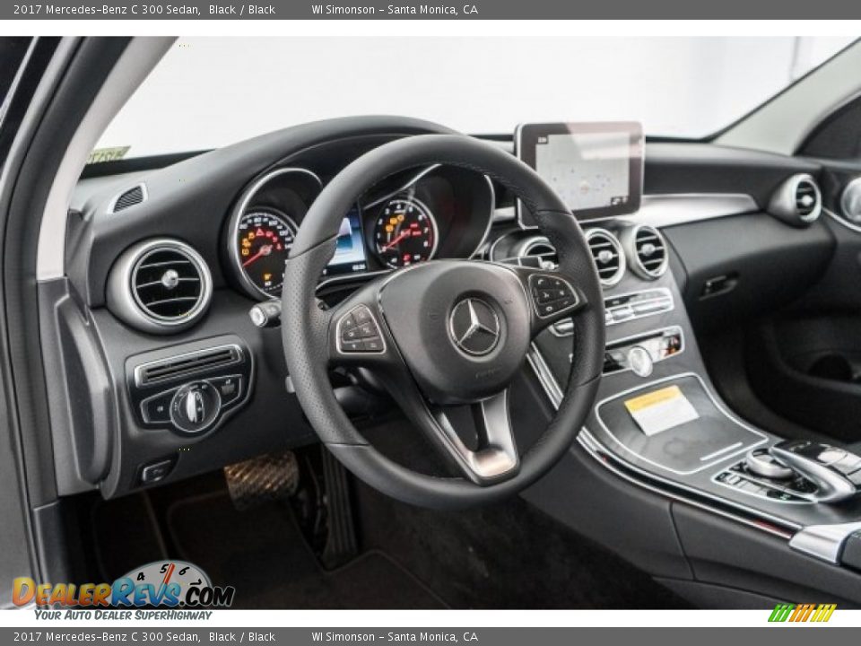 2017 Mercedes-Benz C 300 Sedan Black / Black Photo #5