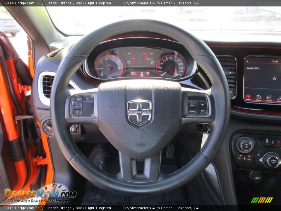 2014 Dodge Dart SXT Header Orange / Black/Light Tungsten Photo #13
