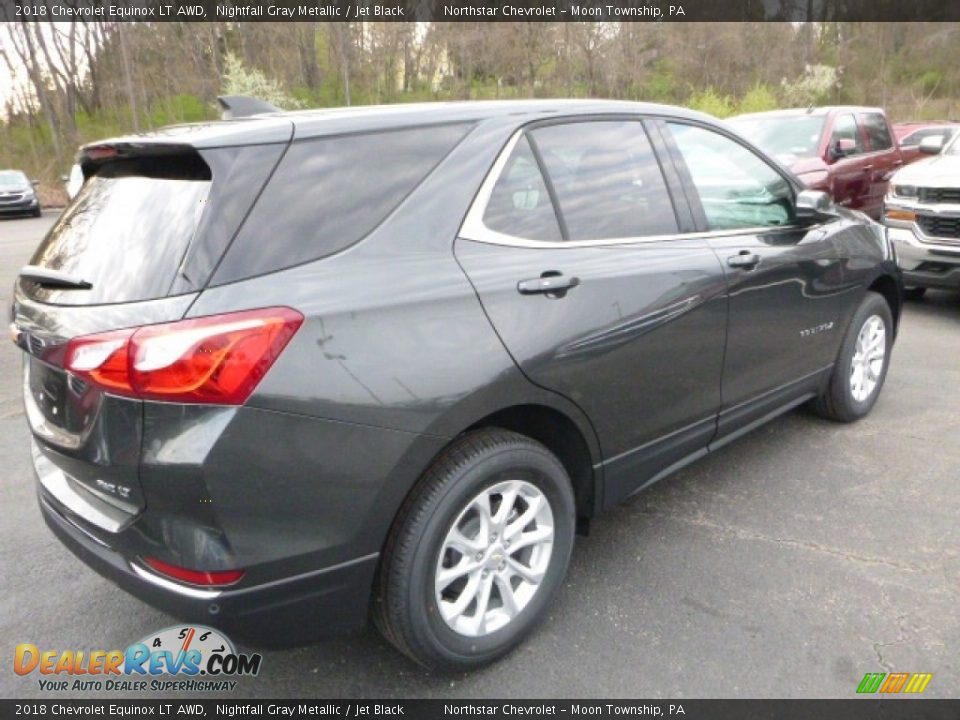 2018 Chevrolet Equinox LT AWD Nightfall Gray Metallic / Jet Black Photo #7