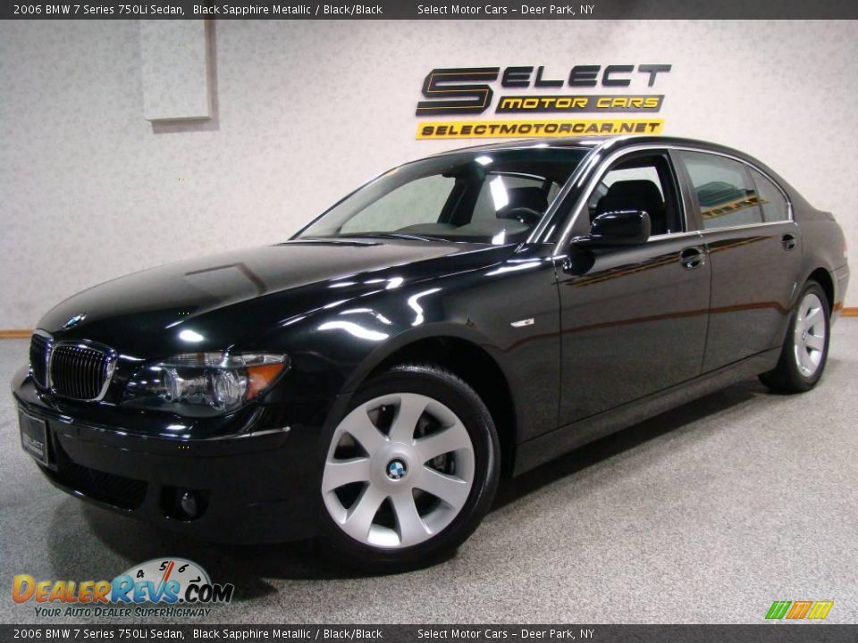 2006 BMW 7 Series 750Li Sedan Black Sapphire Metallic / Black/Black Photo #1