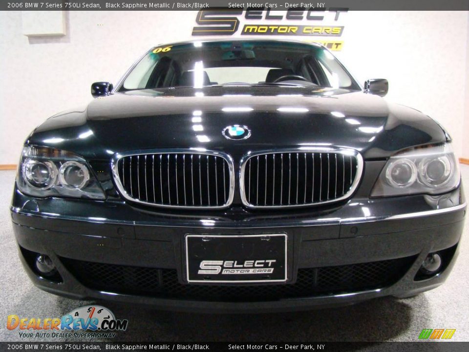 2006 BMW 7 Series 750Li Sedan Black Sapphire Metallic / Black/Black Photo #2
