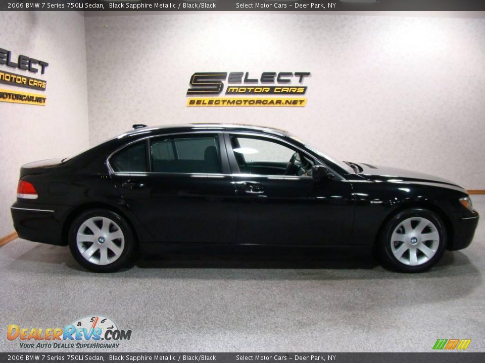 2006 BMW 7 Series 750Li Sedan Black Sapphire Metallic / Black/Black Photo #4