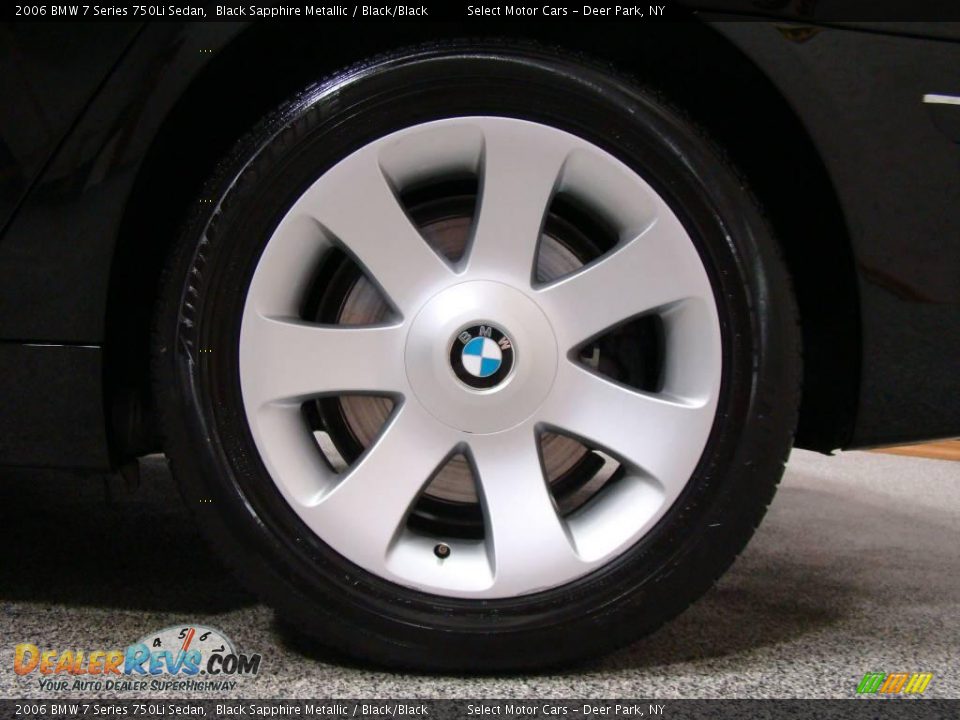 2006 BMW 7 Series 750Li Sedan Black Sapphire Metallic / Black/Black Photo #6