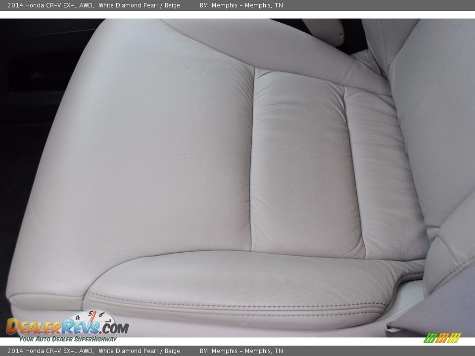 2014 Honda CR-V EX-L AWD White Diamond Pearl / Beige Photo #12