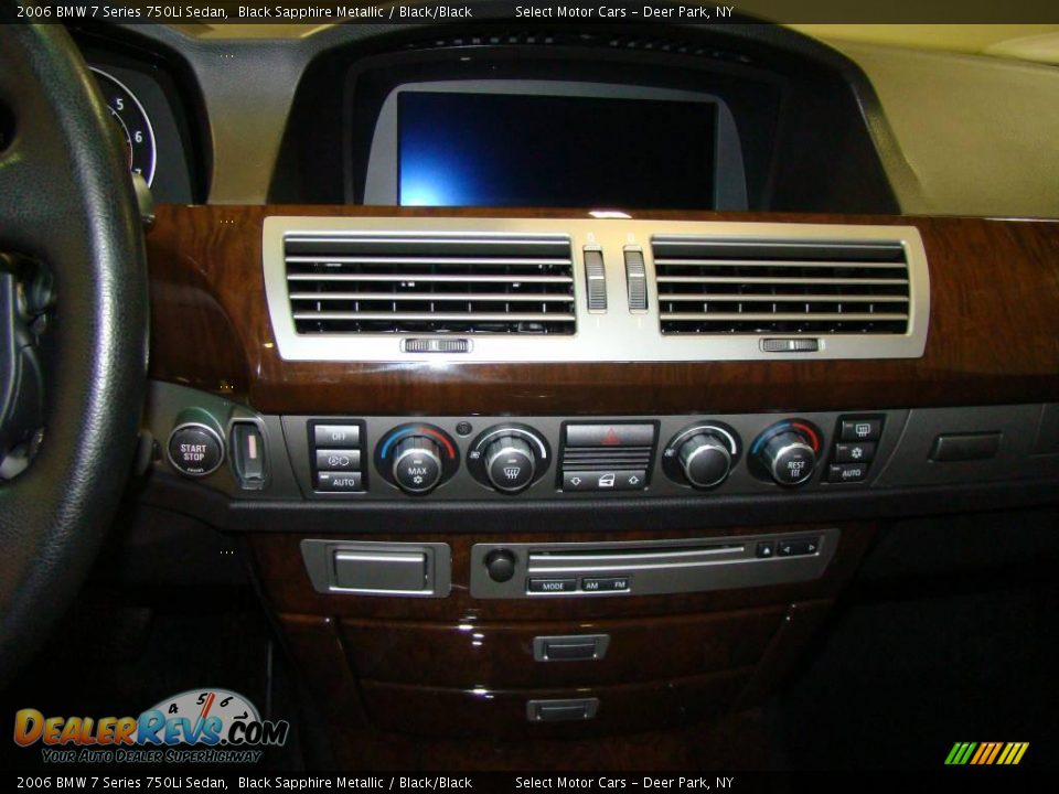 2006 BMW 7 Series 750Li Sedan Black Sapphire Metallic / Black/Black Photo #9