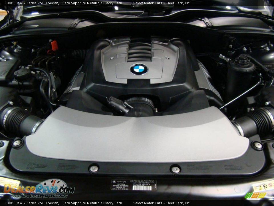 2006 BMW 7 Series 750Li Sedan Black Sapphire Metallic / Black/Black Photo #14