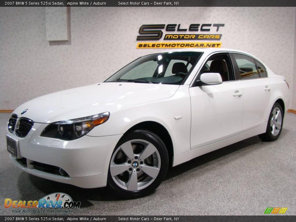 2007 BMW 5 Series 525xi Sedan Alpine White / Auburn Photo #1