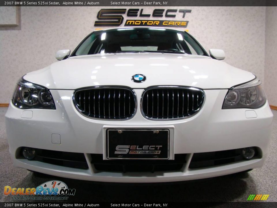 2007 BMW 5 Series 525xi Sedan Alpine White / Auburn Photo #2