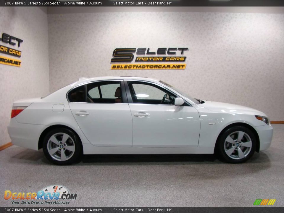 2007 BMW 5 Series 525xi Sedan Alpine White / Auburn Photo #4