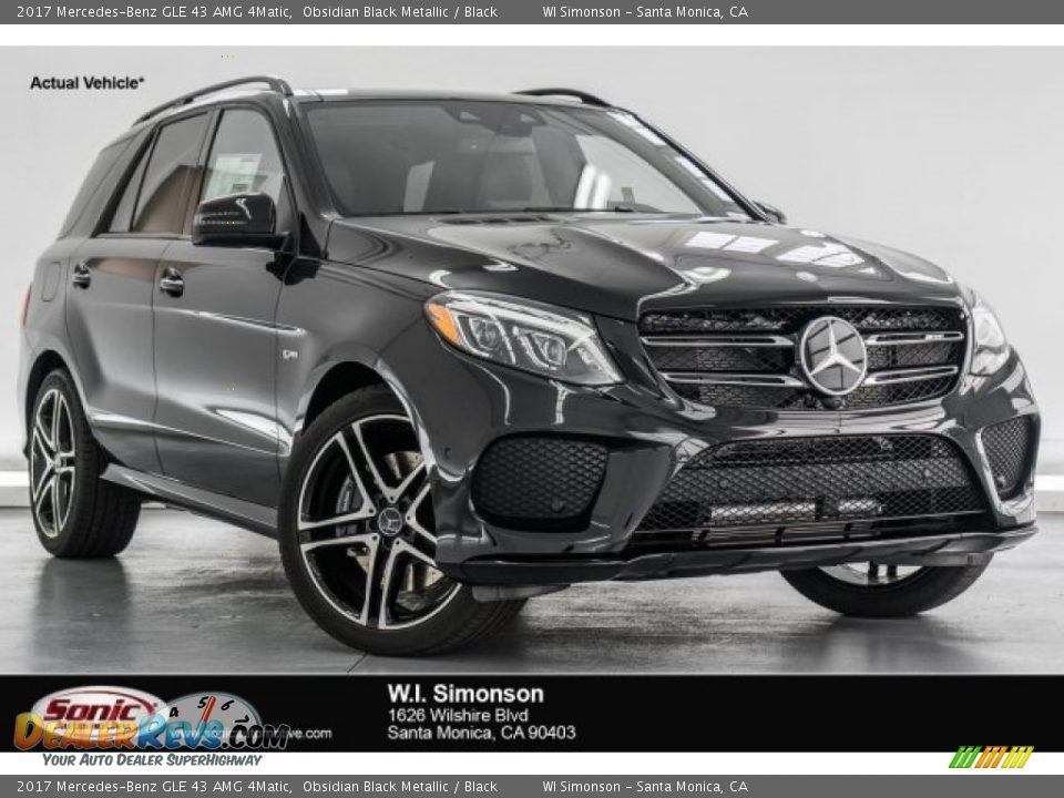 2017 Mercedes-Benz GLE 43 AMG 4Matic Obsidian Black Metallic / Black Photo #1