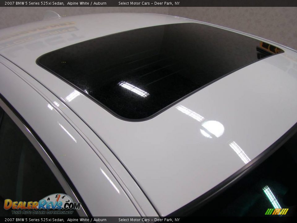 2007 BMW 5 Series 525xi Sedan Alpine White / Auburn Photo #6