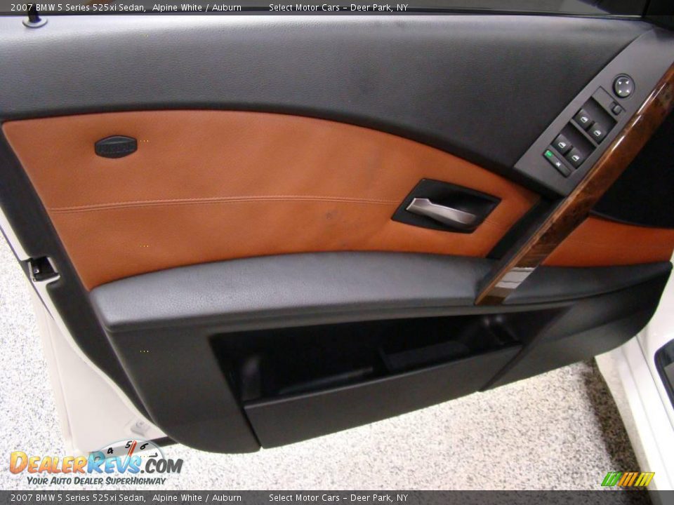 2007 BMW 5 Series 525xi Sedan Alpine White / Auburn Photo #8