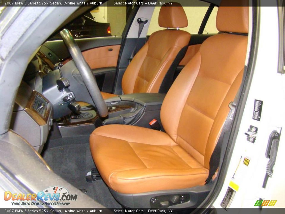 2007 BMW 5 Series 525xi Sedan Alpine White / Auburn Photo #9