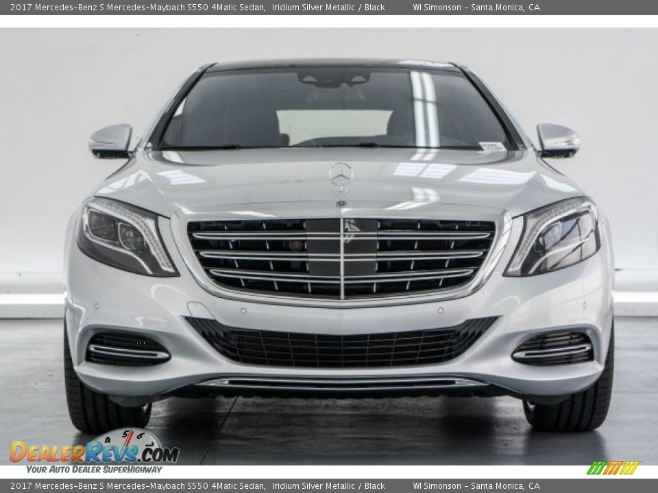 2017 Mercedes-Benz S Mercedes-Maybach S550 4Matic Sedan Iridium Silver Metallic / Black Photo #2