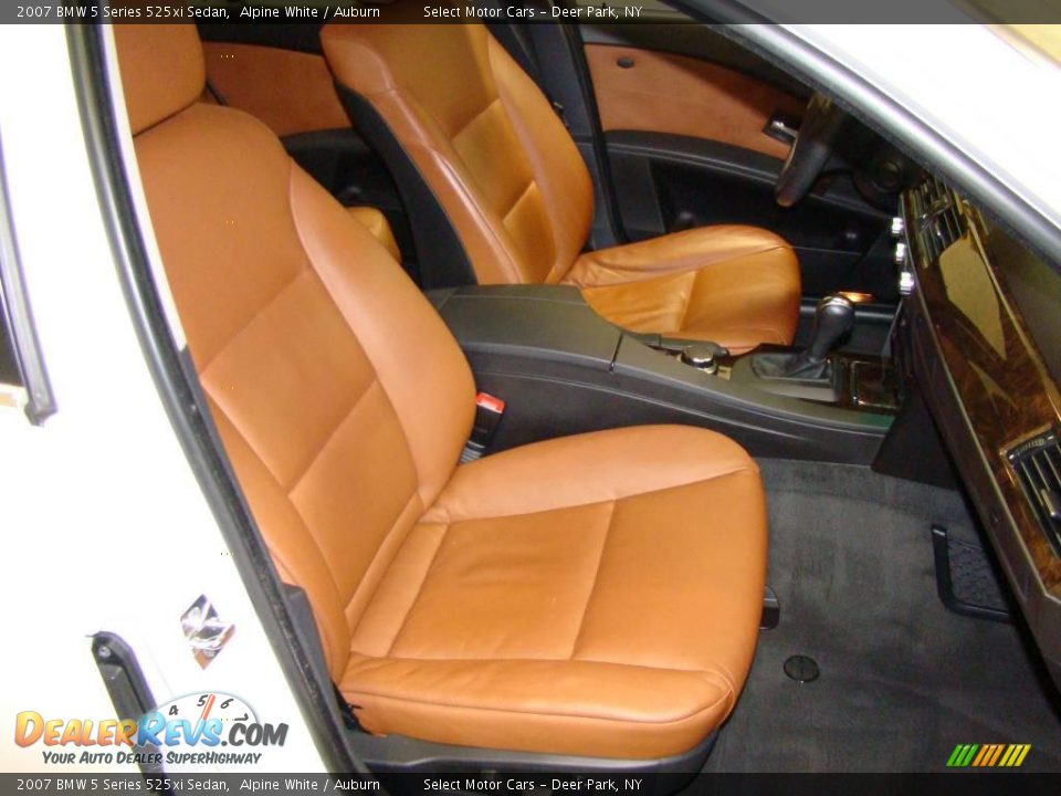 2007 BMW 5 Series 525xi Sedan Alpine White / Auburn Photo #11