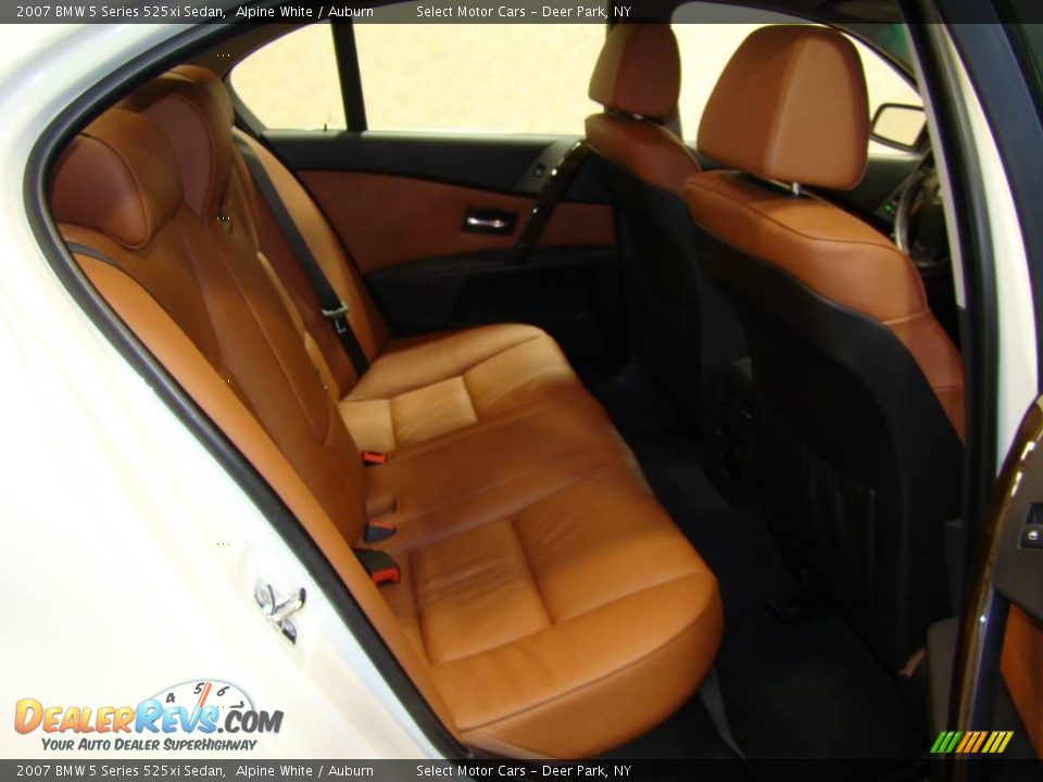 2007 BMW 5 Series 525xi Sedan Alpine White / Auburn Photo #12