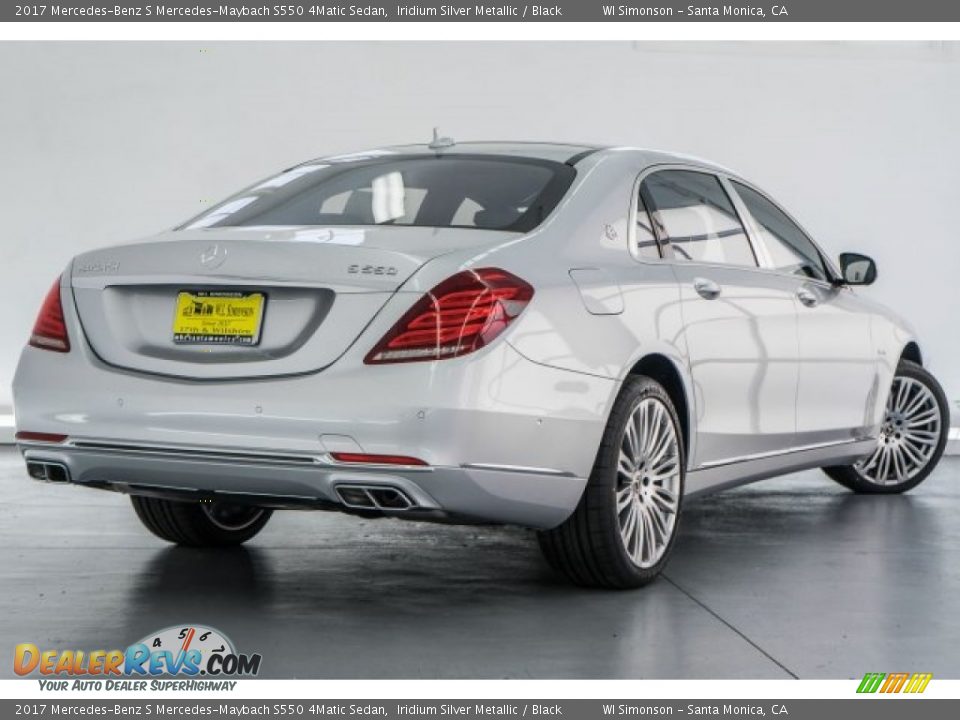 2017 Mercedes-Benz S Mercedes-Maybach S550 4Matic Sedan Iridium Silver Metallic / Black Photo #10