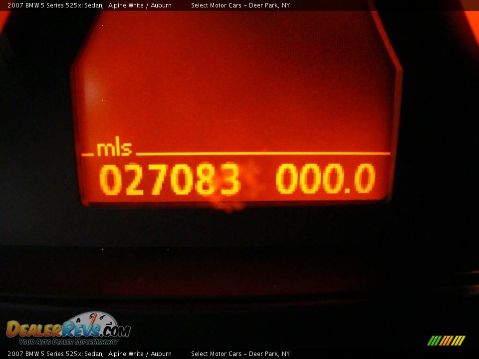 2007 BMW 5 Series 525xi Sedan Alpine White / Auburn Photo #14